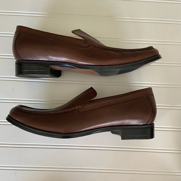 Abeo New Mens Size 11.5 Brown Leather Slip On Shoes - Picture 5 of 8